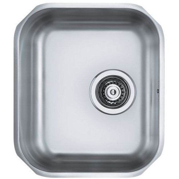 Мойка кухонная прямоугольная Alveus (Алвеус) слив вдоль длинной стороны Variant 40-D Нержавеющая сталь Satin (1009392) с сифоном