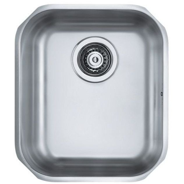 Мойка кухонная прямоугольная Alveus (Алвеус) слив вдоль короткой стороны Variant 40-K Нержавеющая сталь Satin (1009013) с сифоном
