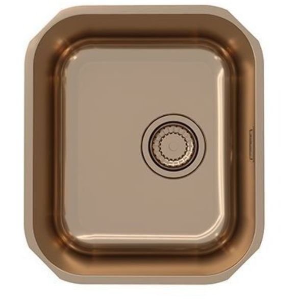 Мойка кухонная прямоугольная Alveus (Алвеус) Monarch PVD Variant 40 Copper (1113586) с выпуском без сифона