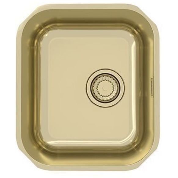 Мойка кухонная прямоугольная Alveus (Алвеус) Monarch PVD Variant 40 Gold (1113584) с выпуском без сифона