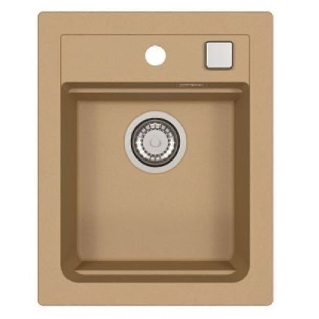 Мойка кухонная прямоугольная Alveus (Алвеус) Granital Atrox 10 Beige-G55 (1139769) с сифоном