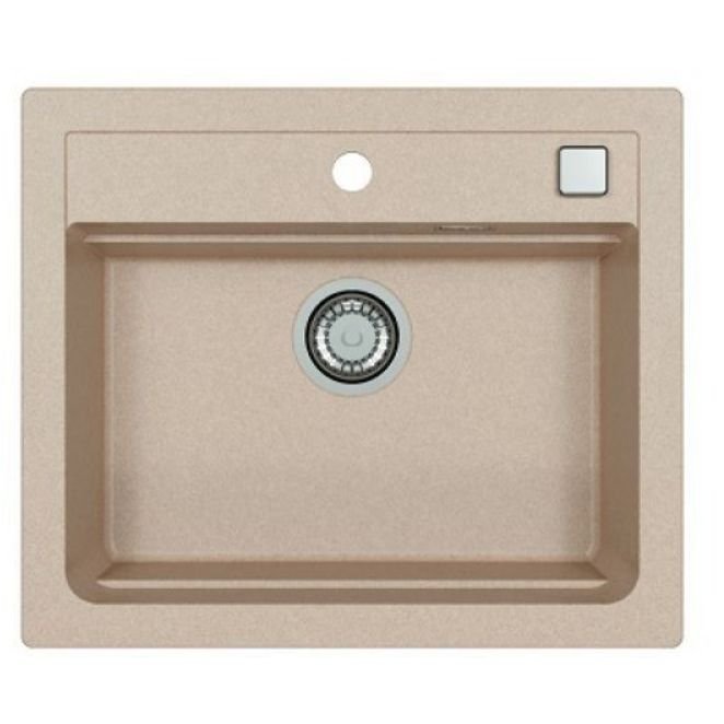 Мойка кухонная прямоугольная Alveus (Алвеус) Granital Atrox 30 Terra-G22 (1131993) с сифоном