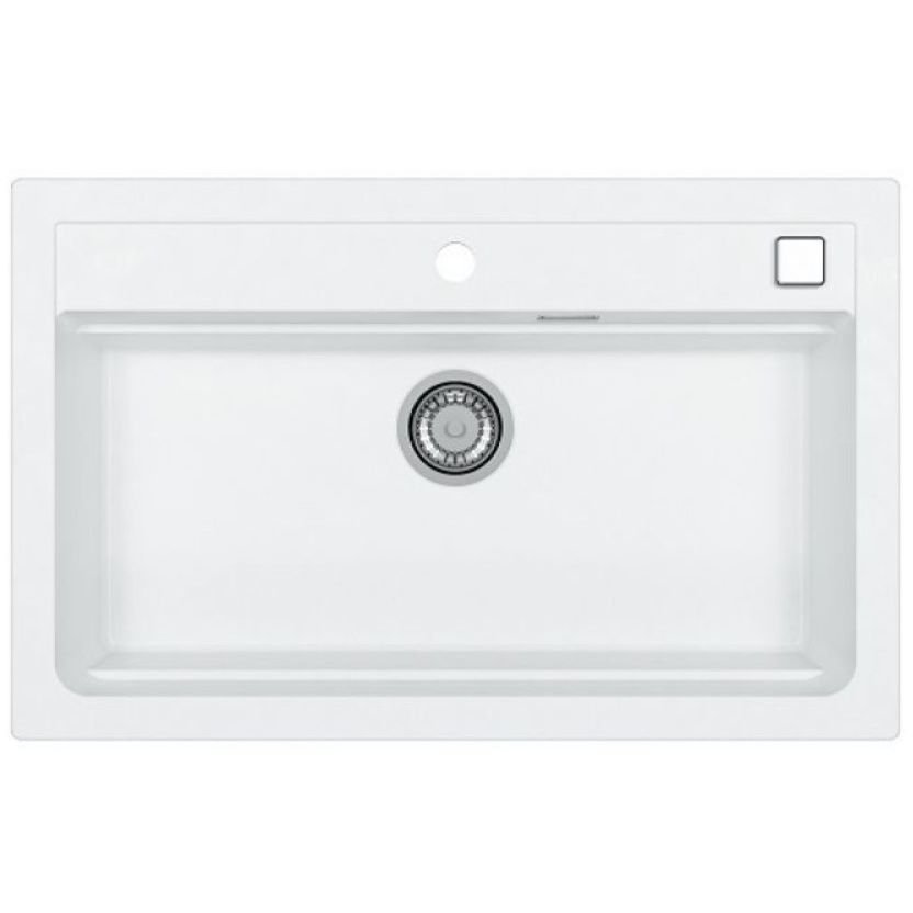 Мойка кухонная прямоугольная Alveus (Алвеус) Granital Atrox 40 Arctic-G11 (1140443) с сифоном