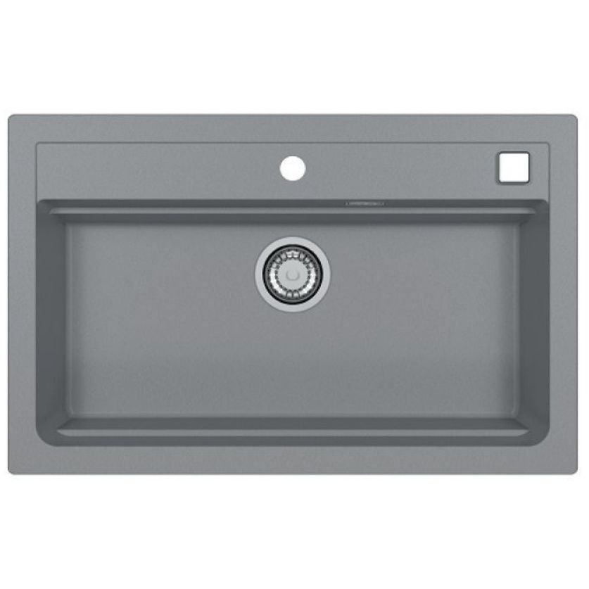 Мойка кухонная прямоугольная Alveus (Алвеус) Granital Atrox 40 Concrete-G81 (1140446) с сифоном