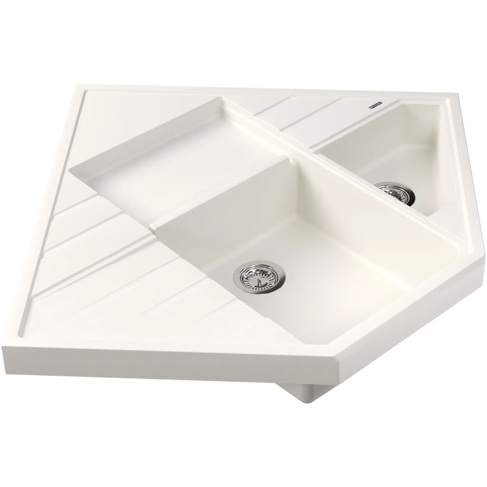 Мойка кухонная угловая Флорентина (Florentina) Бомбей Жасмин (20.375.J0900.201)