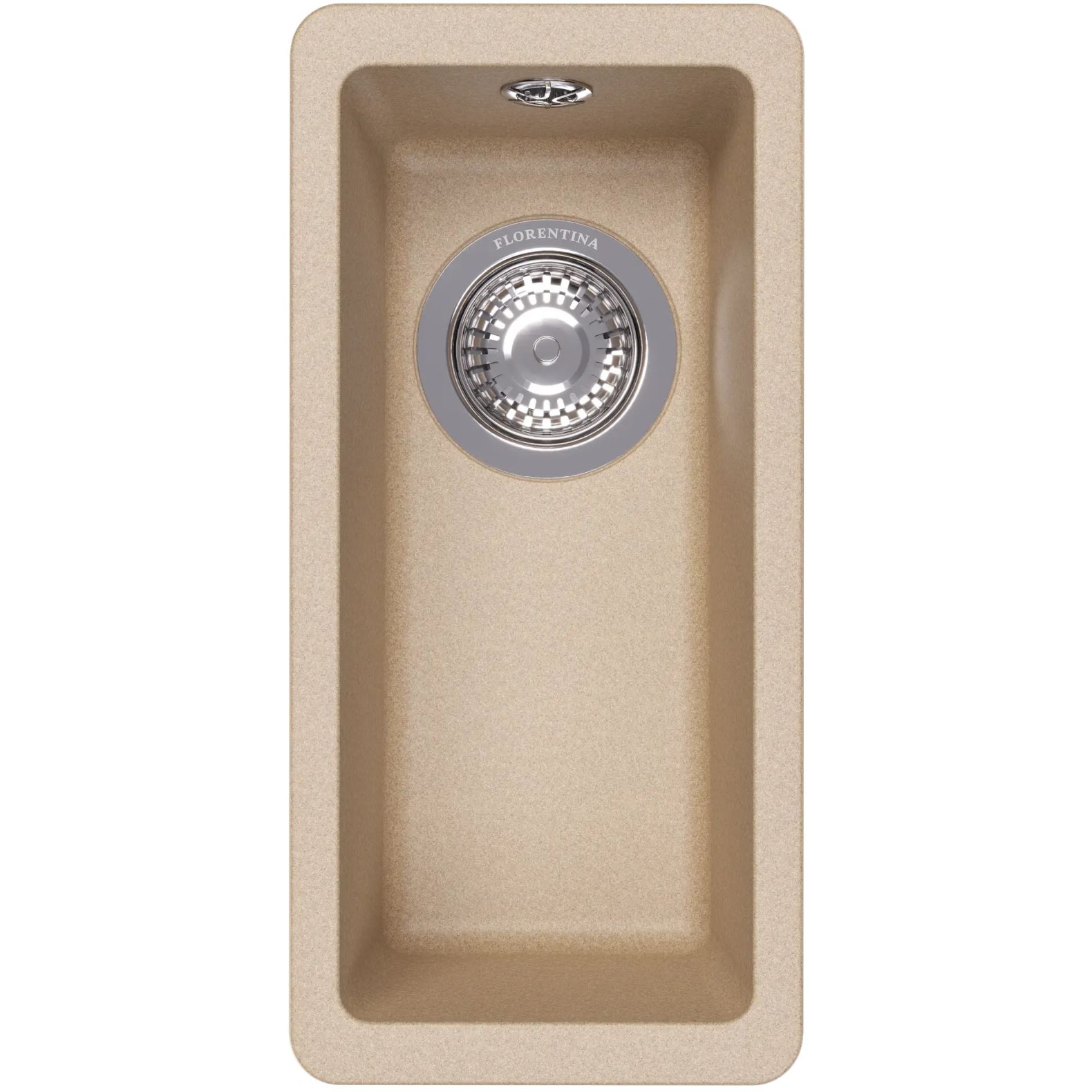 Чаша для мойки прямоугольная Флорентина (Florentina) Вега 160 Бежевая (22.300.00160.104)