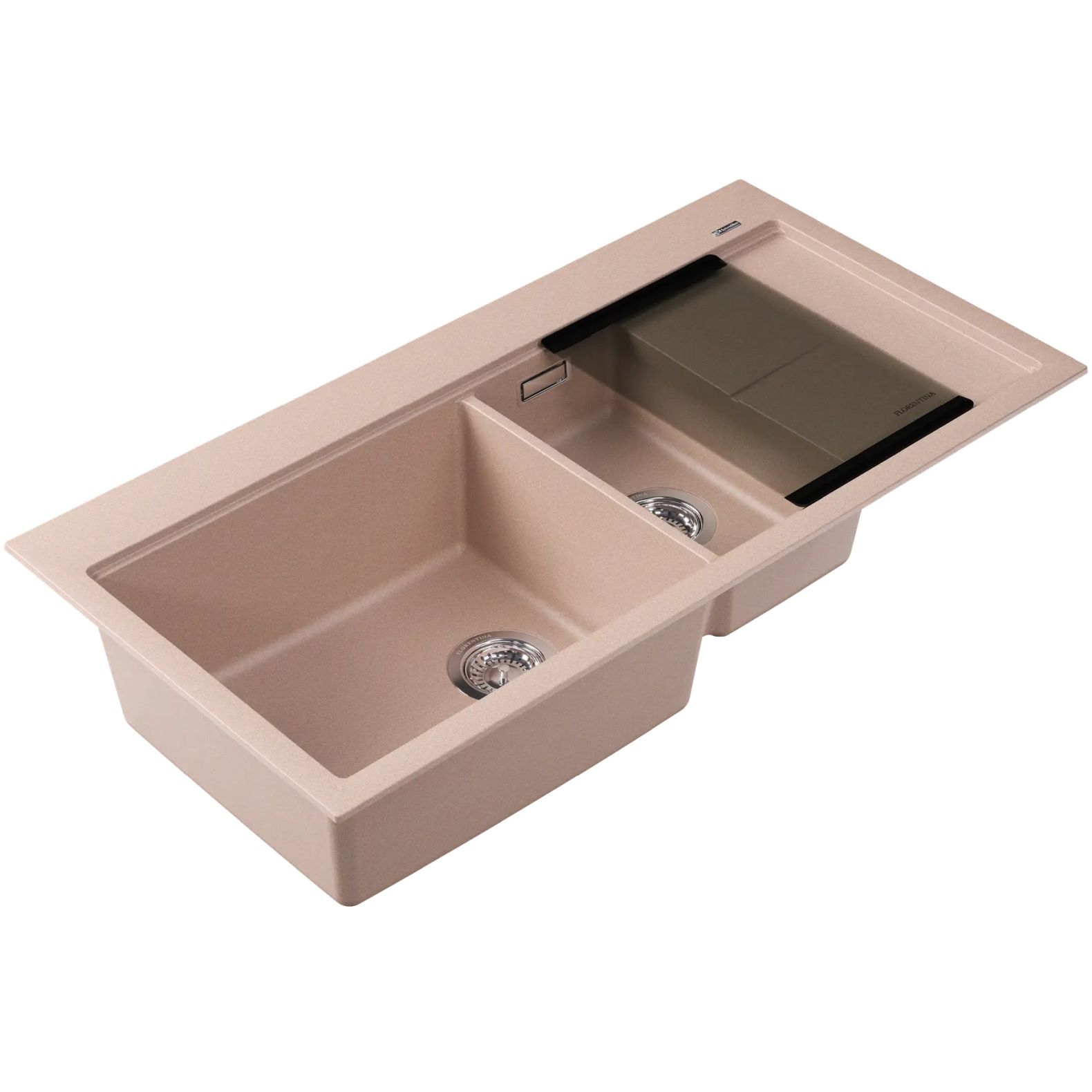 Мойка кухонная прямоугольная Флорентина (Florentina) Россана Песочная (20.335.E1000.107)