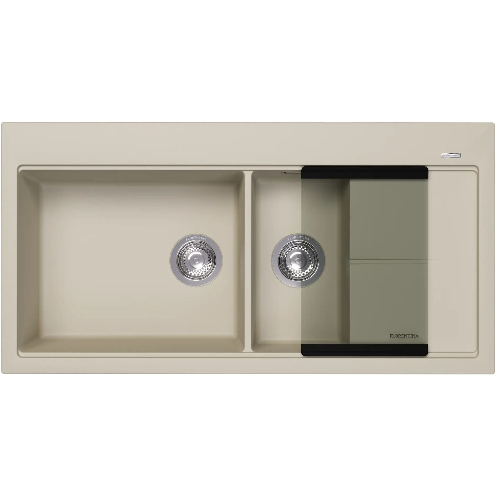 Мойка кухонная прямоугольная Флорентина (Florentina) Россана Шампань (20.335.E1000.202)