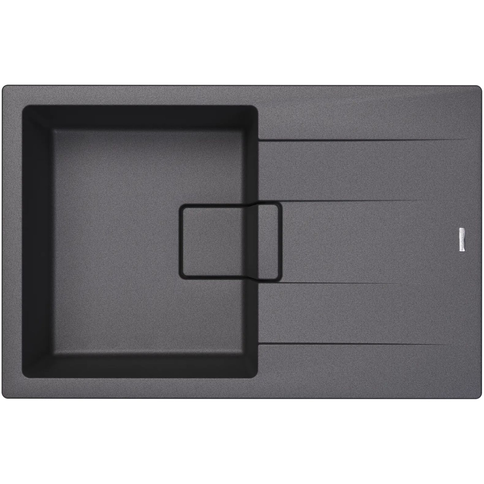 Мойка кухонная прямоугольная Florentina (Флорентина) Ривьера 780 Черный (20.480.C0780.102)