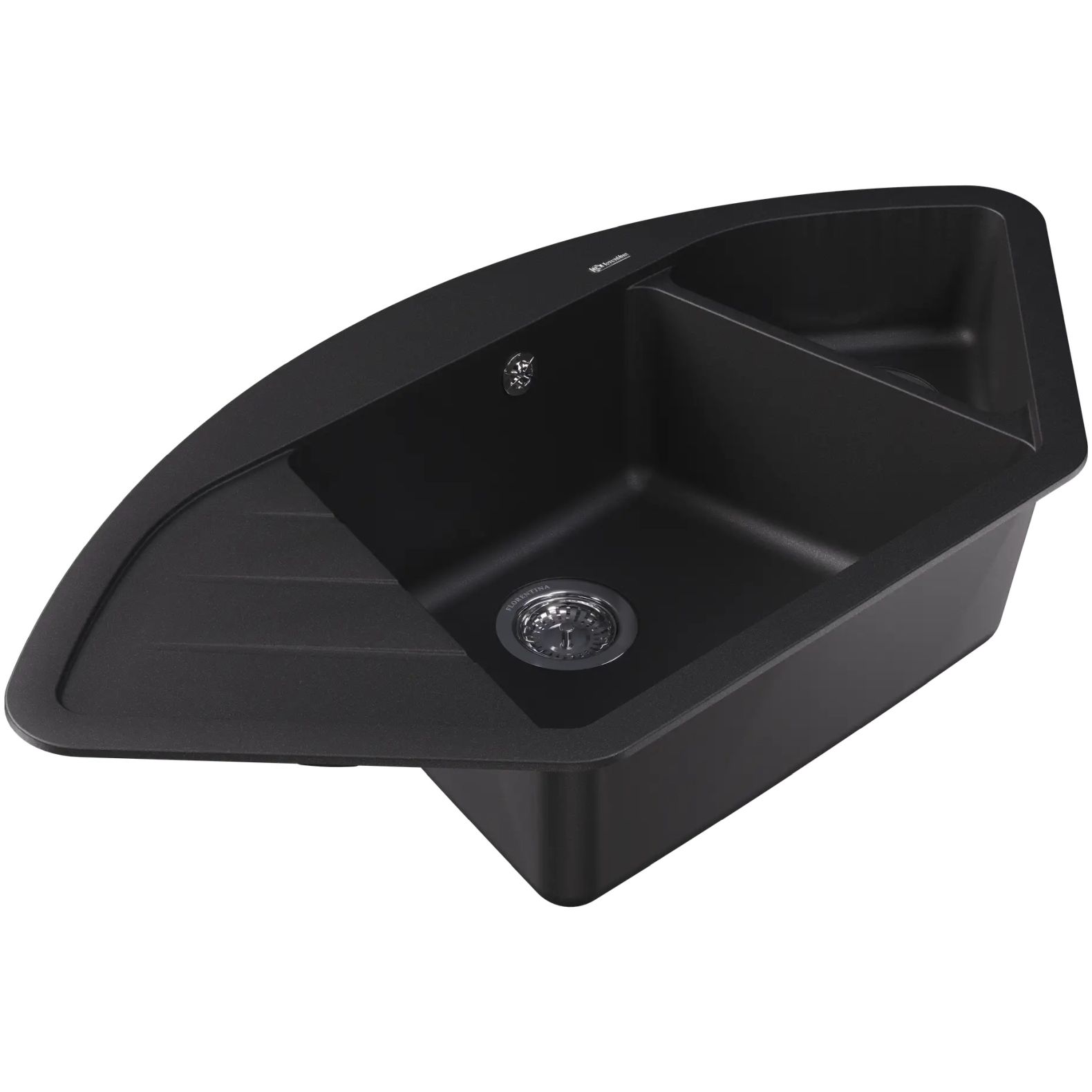 Мойка кухонная угловая Флорентина (Florentina) Веста Антрацит (20.285.E1005.302)