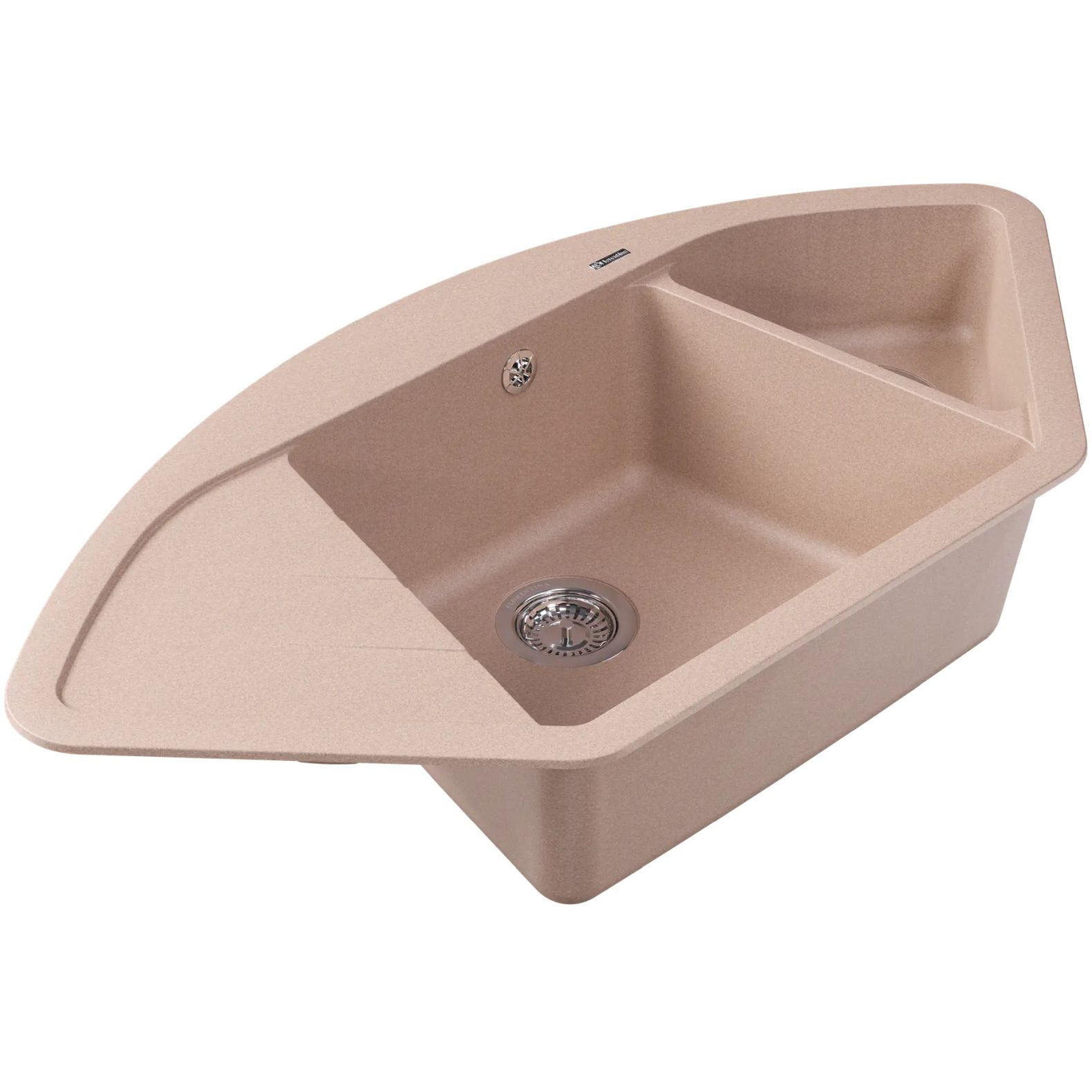 Мойка кухонная угловая Флорентина (Florentina) Веста Песочная (20.285.E1005.107)