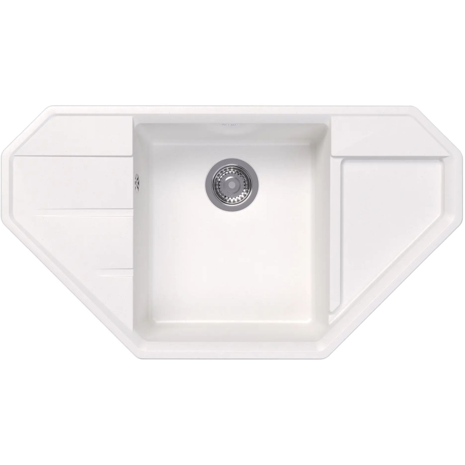 Мойка кухонная угловая Bamboo (Бамбу) Крона 910 Белый (29.040.D0910.401)