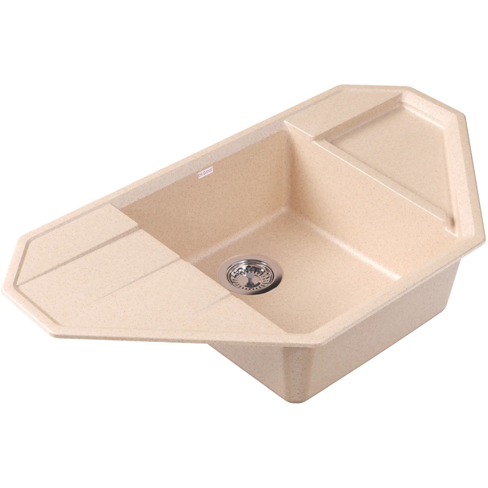 Мойка кухонная угловая Bamboo (Бамбу) Крона 910 Латте (29.040.D0910.403)