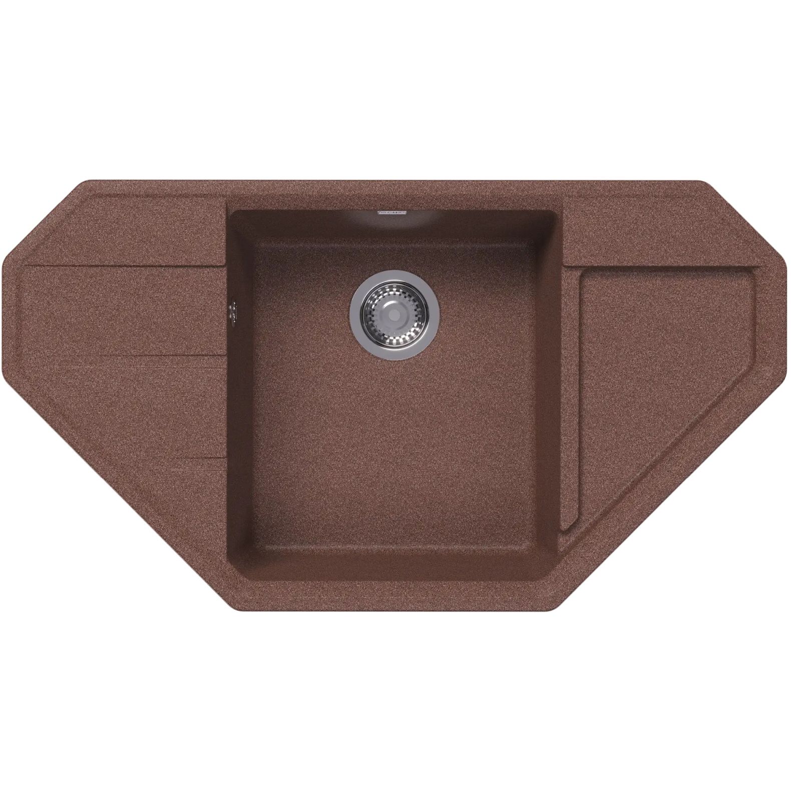 Мойка кухонная угловая Bamboo (Бамбу) Крона 910 Терракота (29.040.D0910.406)