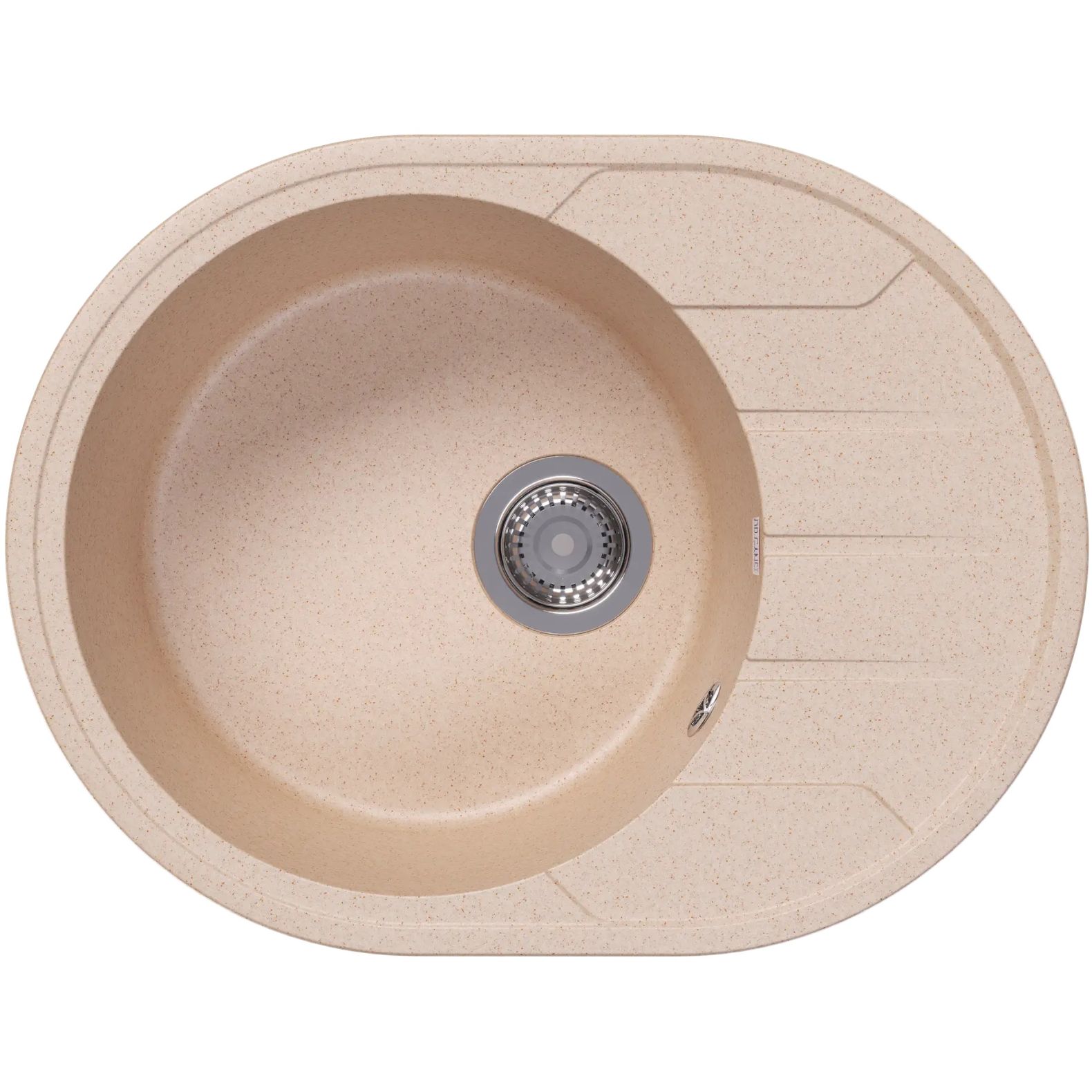 Мойка кухонная овальная Bamboo (Бамбу) Лиана 620 Латте (29.020.B0620.403)