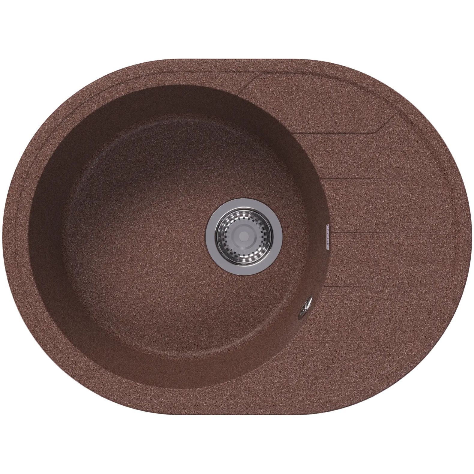 Мойка кухонная овальная Bamboo (Бамбу) Лиана 620 Терракота (29.020.B0620.406)