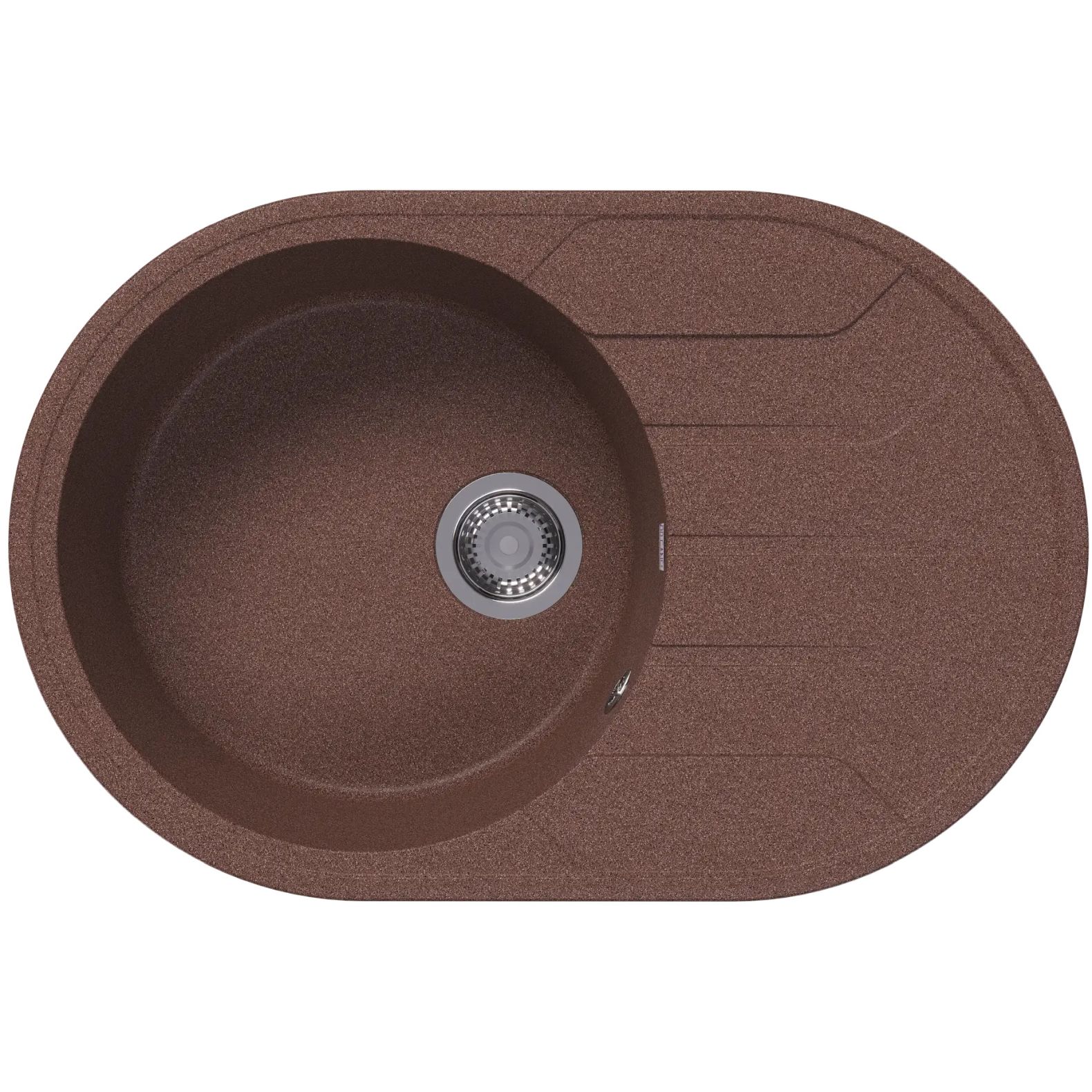 Мойка кухонная овальная Bamboo (Бамбу) Лиана 760 Терракота (29.020.C0760.406)