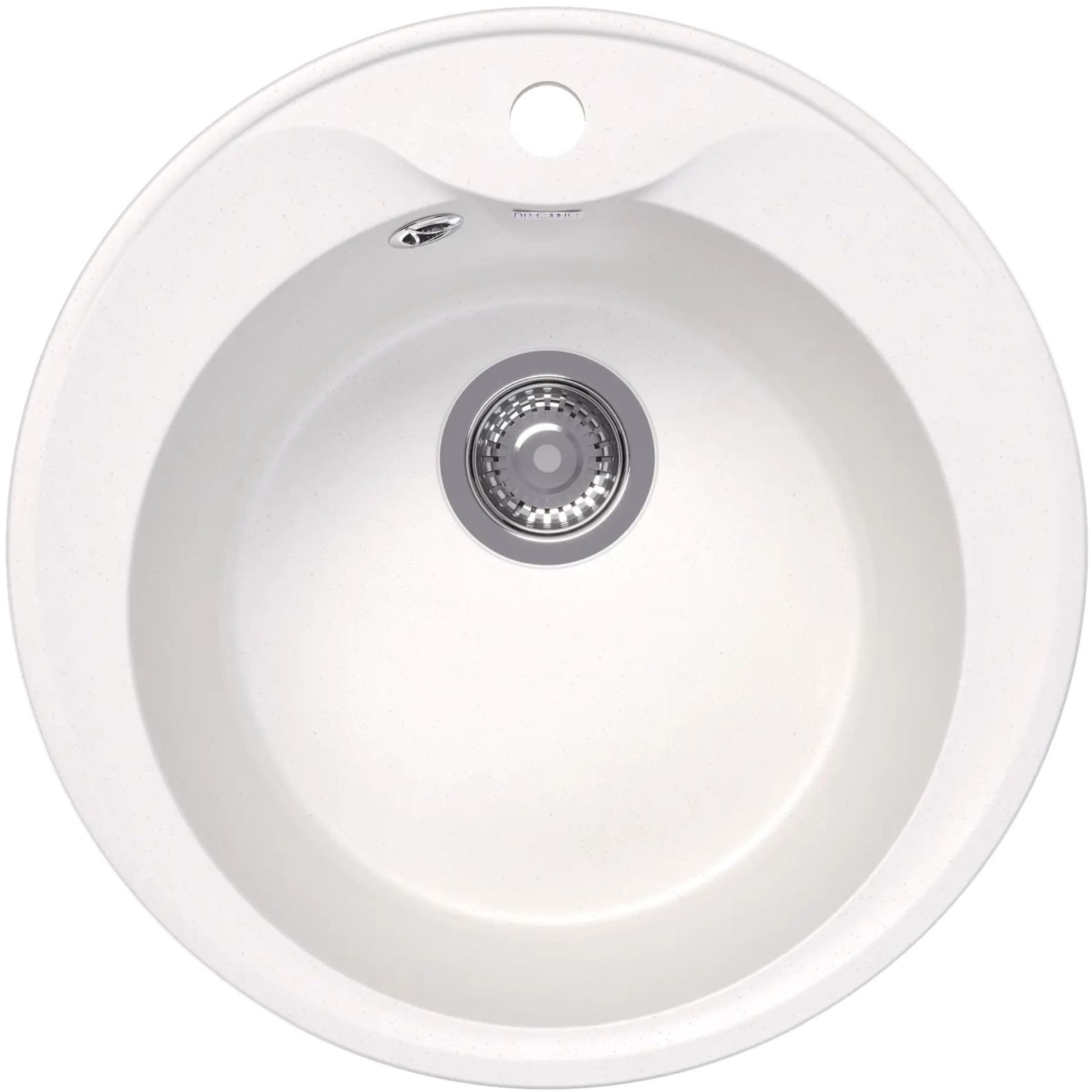 Мойка кухонная округлая Bamboo (Бамбу) Ротанг 500 Белый (29.010.B0500.401)