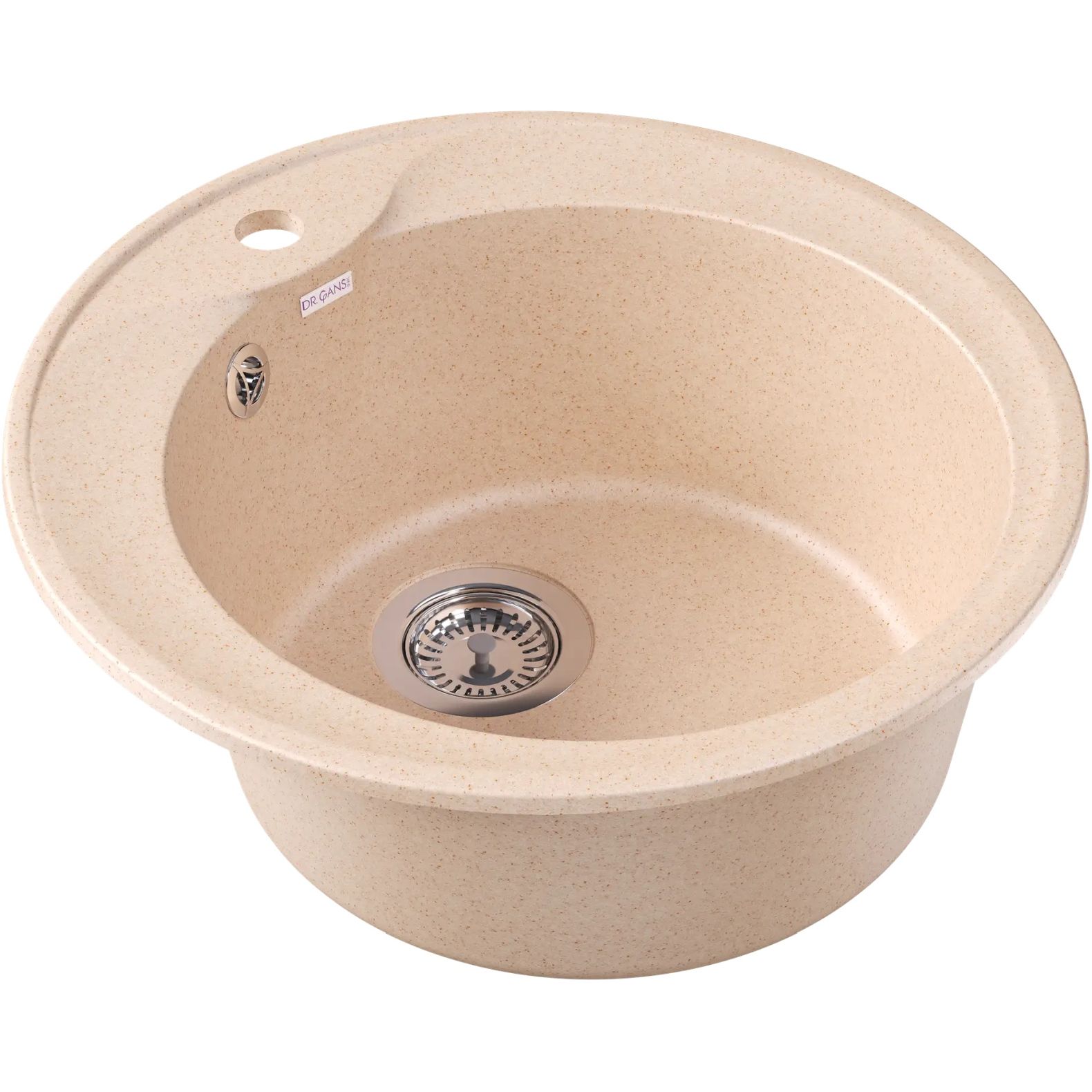 Мойка кухонная округлая Bamboo (Бамбу) Ротанг 500 Латте (29.010.B0500.403)