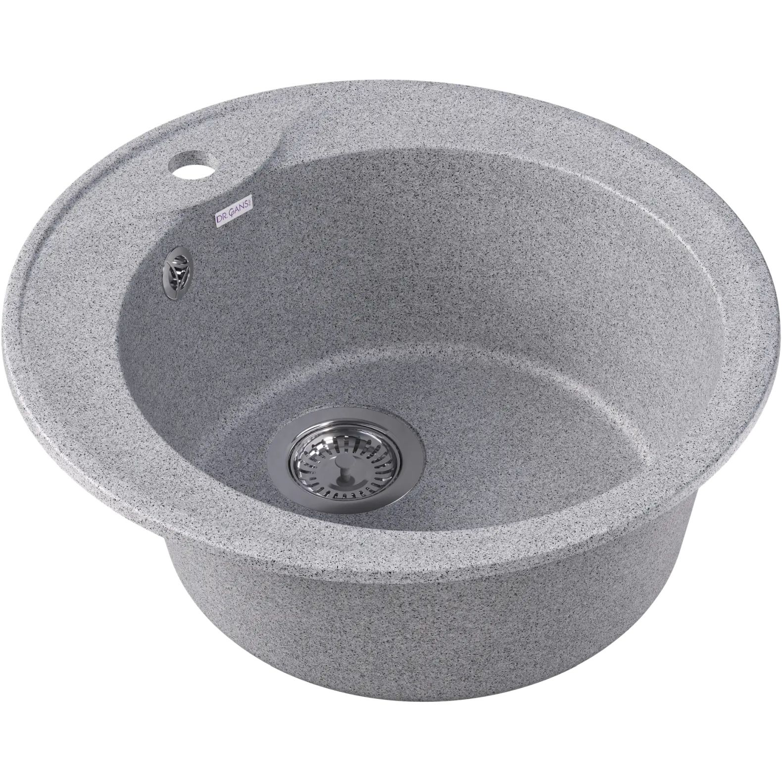 Мойка кухонная округлая Bamboo (Бамбу) Ротанг 500 Серый (29.010.B0500.408)