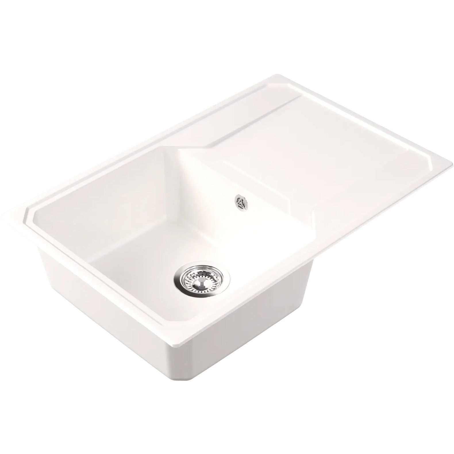 Мойка кухонная прямоугольная Bamboo (Бамбу) Кардинал 760 Белый (29.030.C0760.401)