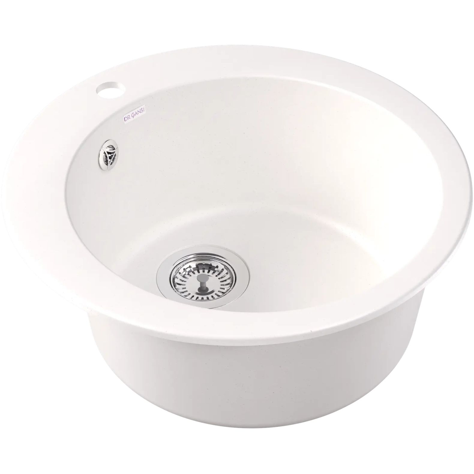 Мойка кухонная округлая Dr. Gans (Др. Ганс) Гала Белый (25.010.B0510.401)