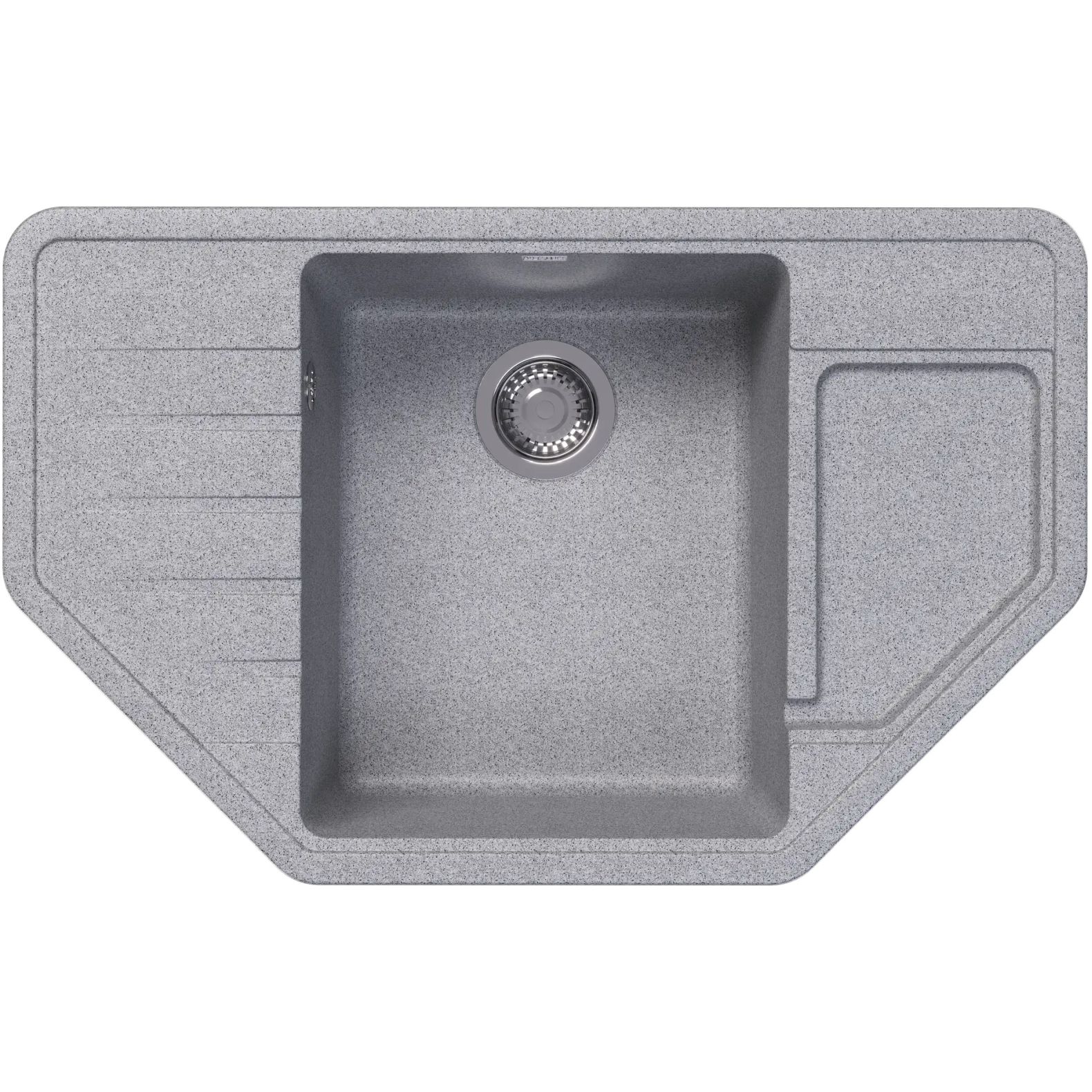 Мойка кухонная угловая Dr. Gans (Др. Ганс) Рио Серый (25.080.C0800.408)