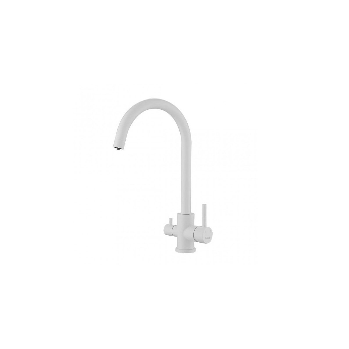 Смеситель для кухни с подключением фильтра воды Haiba (Хаиба) белый (HB43828-8)