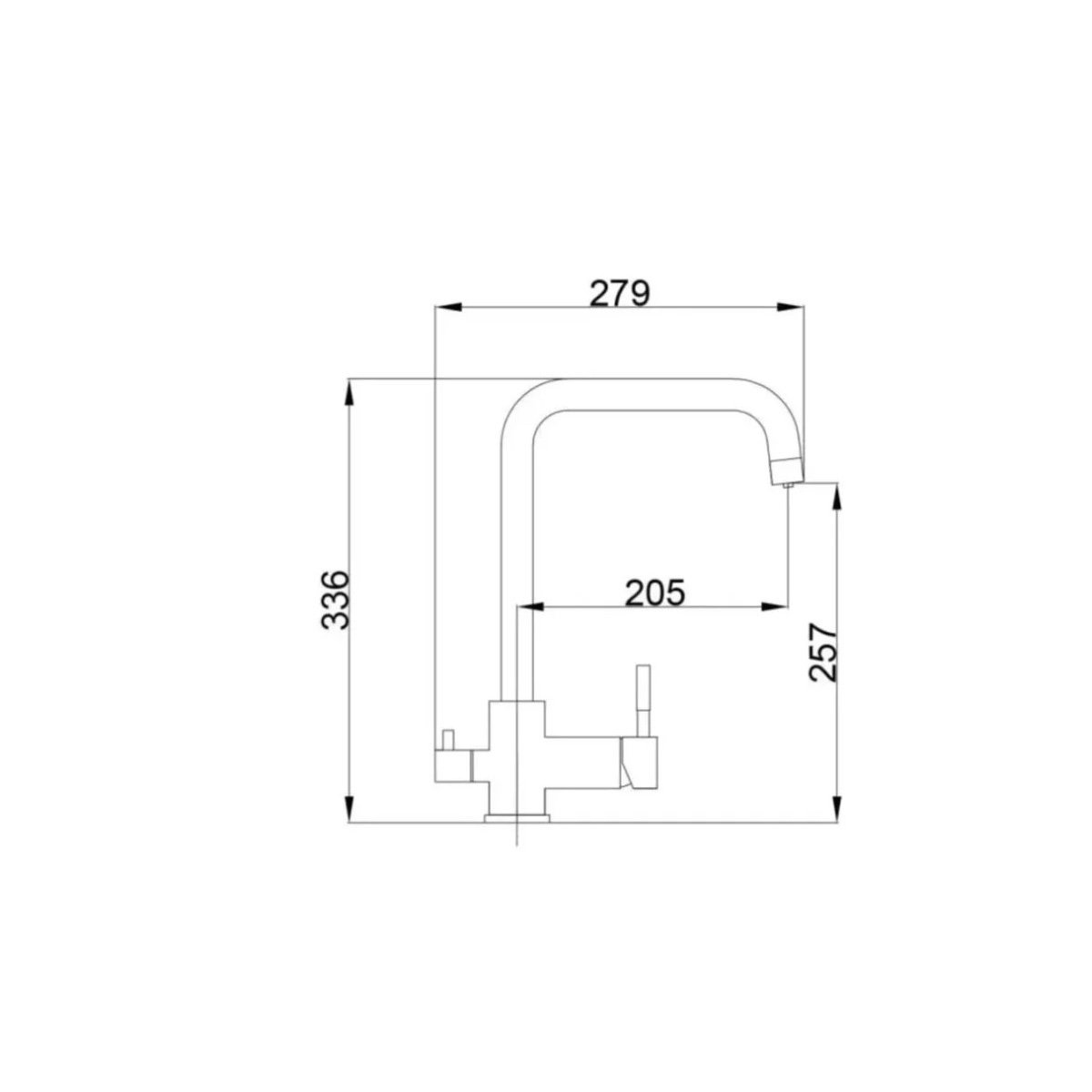 Смеситель для кухни с подключением фильтра воды Haiba (Хаиба) белый (HB43829-8)
