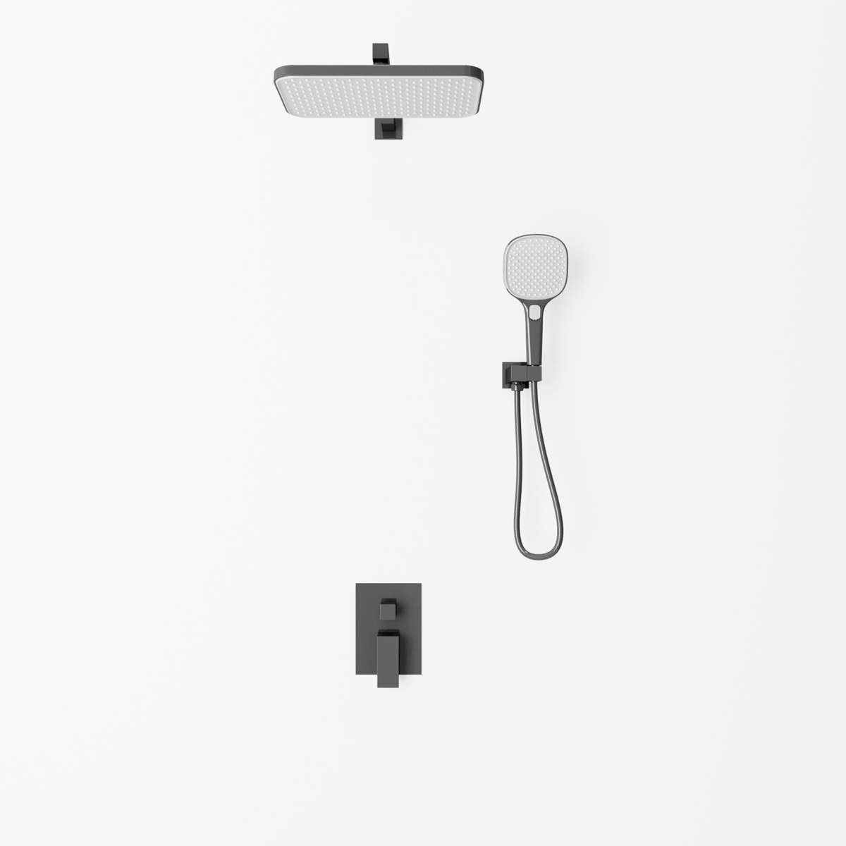 Встраиваемая душевая система Veconi (Векони) AVELLA, черный матовый AV-410-B-C4