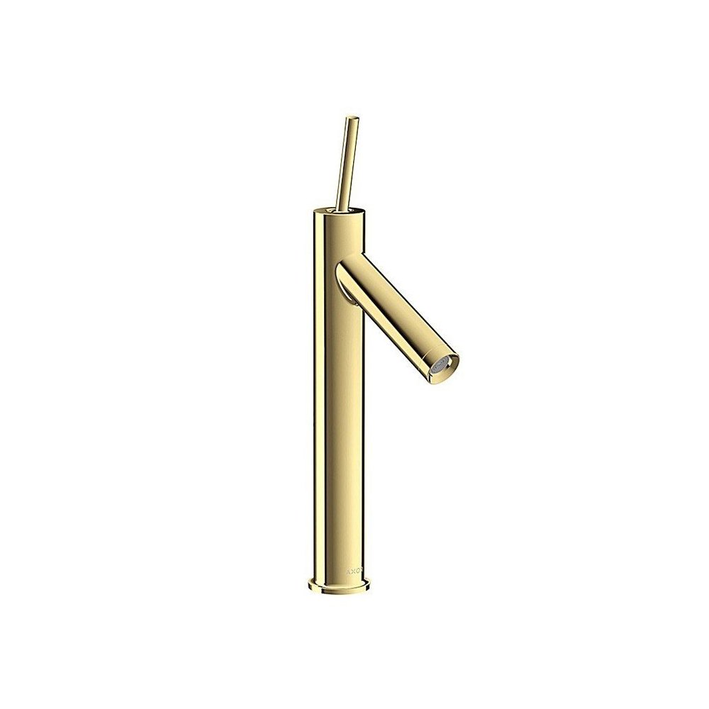 Смеситель для раковины Axor (Аксор) Starck 170, однорычажный, с незапираемым сливным набором, 10123930 полированная латунь
