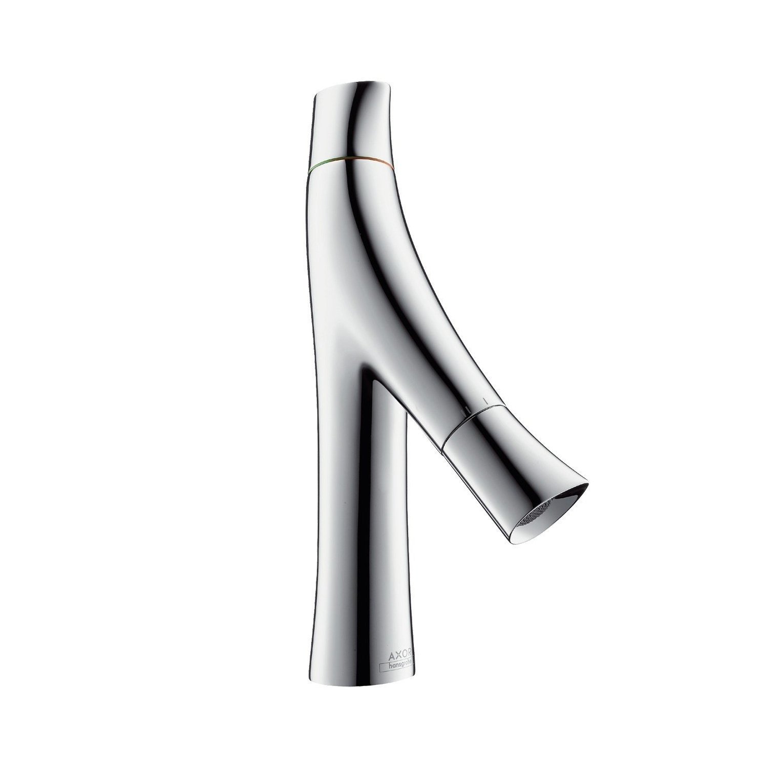 Смеситель для раковины Axor (Аксор) Starck Organic, с двумя рукоятками, 80, с незапираемым сливным набором, 12011000 хром