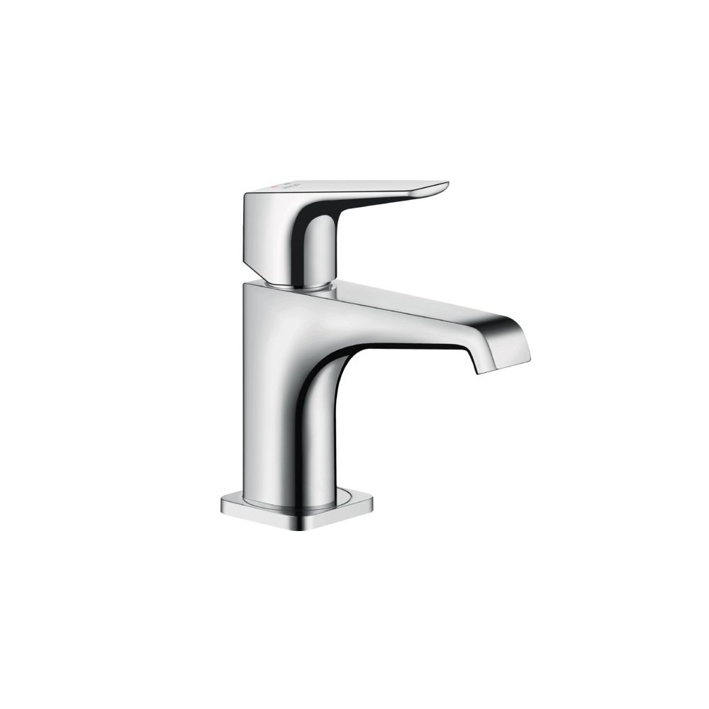 Смеситель для раковины Axor (Аксор) Citterio E, однорычажный, 90, с рычаговой рукояткой, для гостевой раковины, с незапираемым сливным набором, 36112000 хром