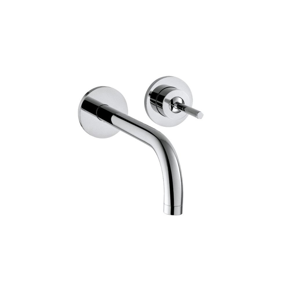 Смеситель для раковины Axor (Аксор) Uno, однорычажный, с отдельными розетками и изливом 225 мм, СМ (нужна СЧ 13623180) 38116000 хром