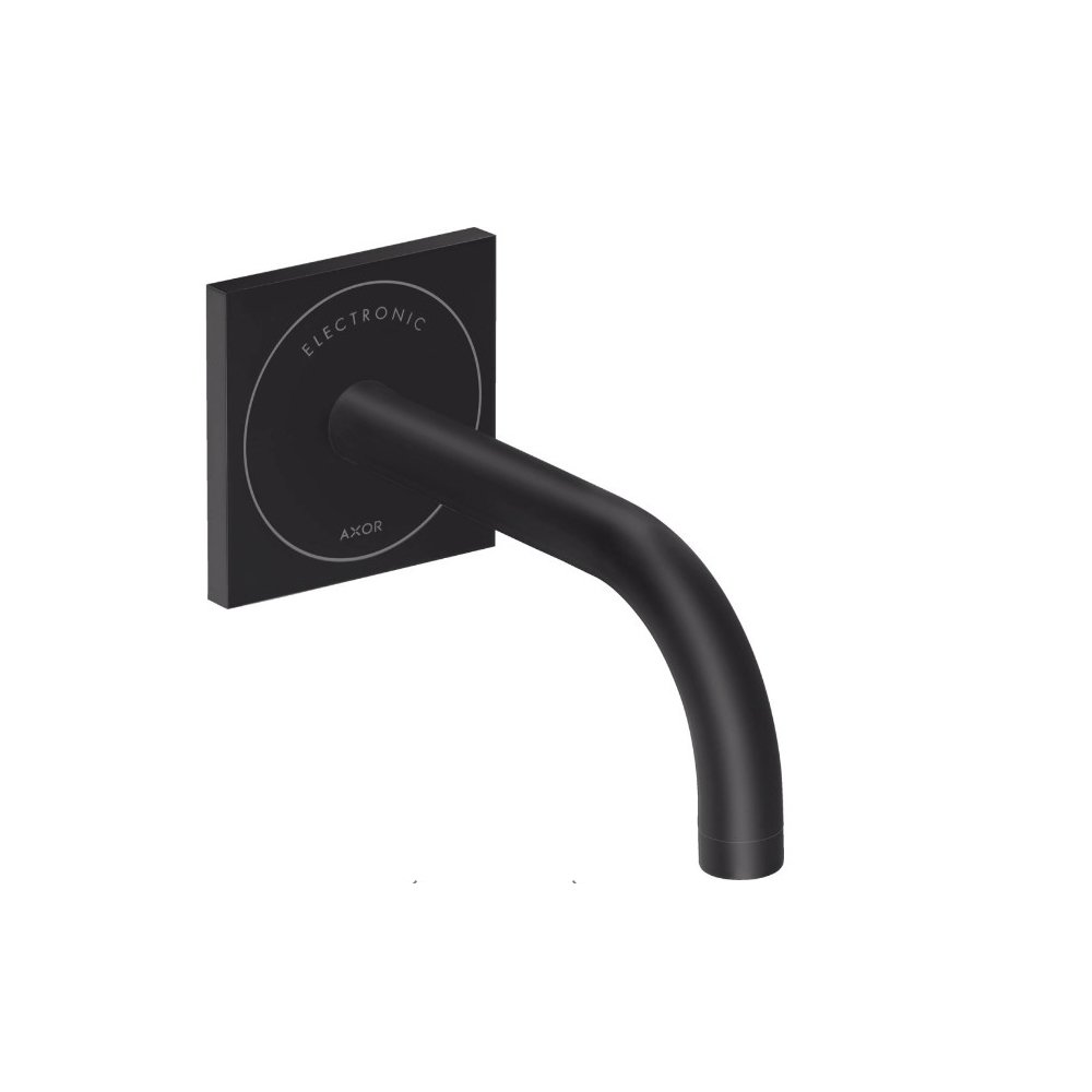 Электронный смеситель для раковины Axor (Аксор) Uno настенный, 38119670 матовый черный