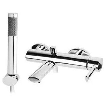 Смеситель для ванны и душа Cezares (Цезарис) однорычажный в комплекте с ручным душем, хром,ручки хром OVER-VDM-01-Cr