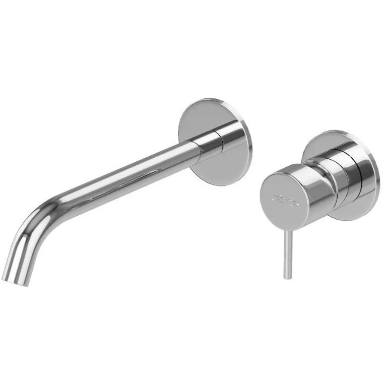 Смеситель для раковины Cezares (Цезарис) встраиваемый однорычажный, на два отверстия, длина излива 20 см, исполнение Хром LEAF-BLI2-20-L-01-W0