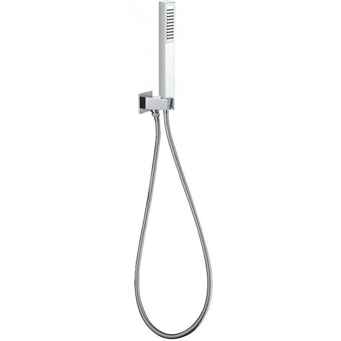 Набор для душа Fiore (Фиоре) Kube, ручной душ, душевой шланг, держатель с водоотводом, золото, 30OO8785