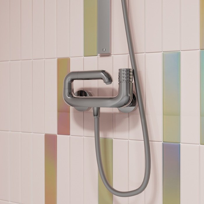 Смеситель для ванны IDDIS (ИДДИС) Twist с управлением Push Control, хром TWISBBTi02WA