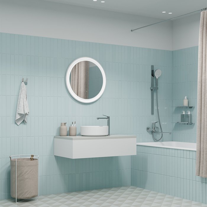 Смеситель для настольного умывальника IDDIS (ИДДИС) Parker, глянцевый хром PARSB01i01