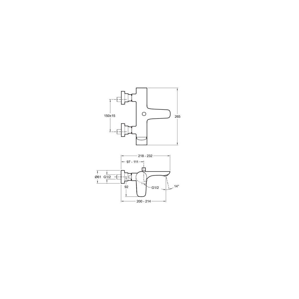 Смеситель для ванны Jacob Delafon (Якоб Делафон) Aleo E72282-CP хром