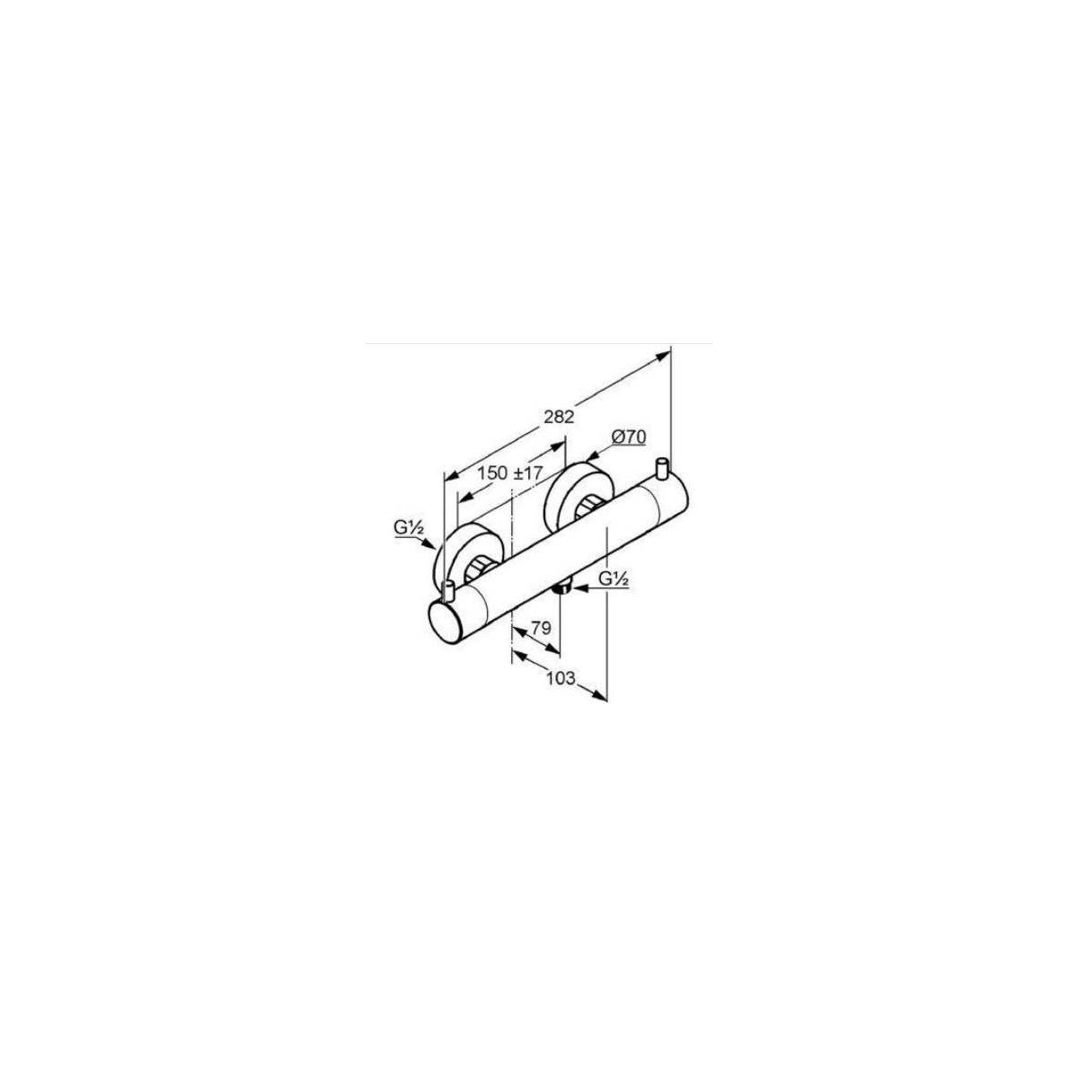 Смеситель для душа Kludi (Клуди) Bozz 352030538, хром