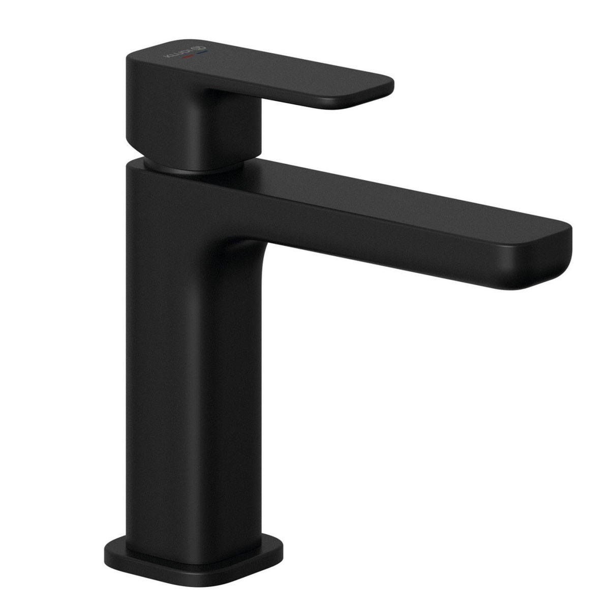Смеситель для раковины Kludi (Клуди) Renon 422883975 c донным клапаном PUSH-OPEN, черный матовый