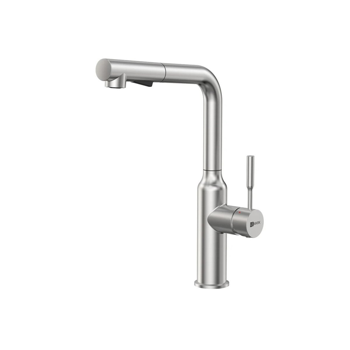 Смеситель Lemark (Лемарк) Expert для кухни с вытягивающимся поворотным изливом (LM5085S) сатин