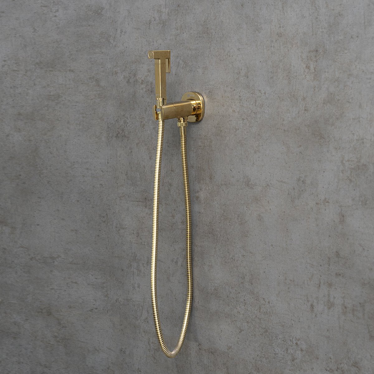 Смеситель Lemark (Лемарк) Solo с гигиеническим душем, встраиваемый (LM7172G) золото