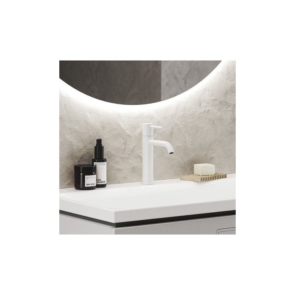 Смеситель для раковин Ravak (Равак) Espirit X070236 без донного клапана, белый матовый