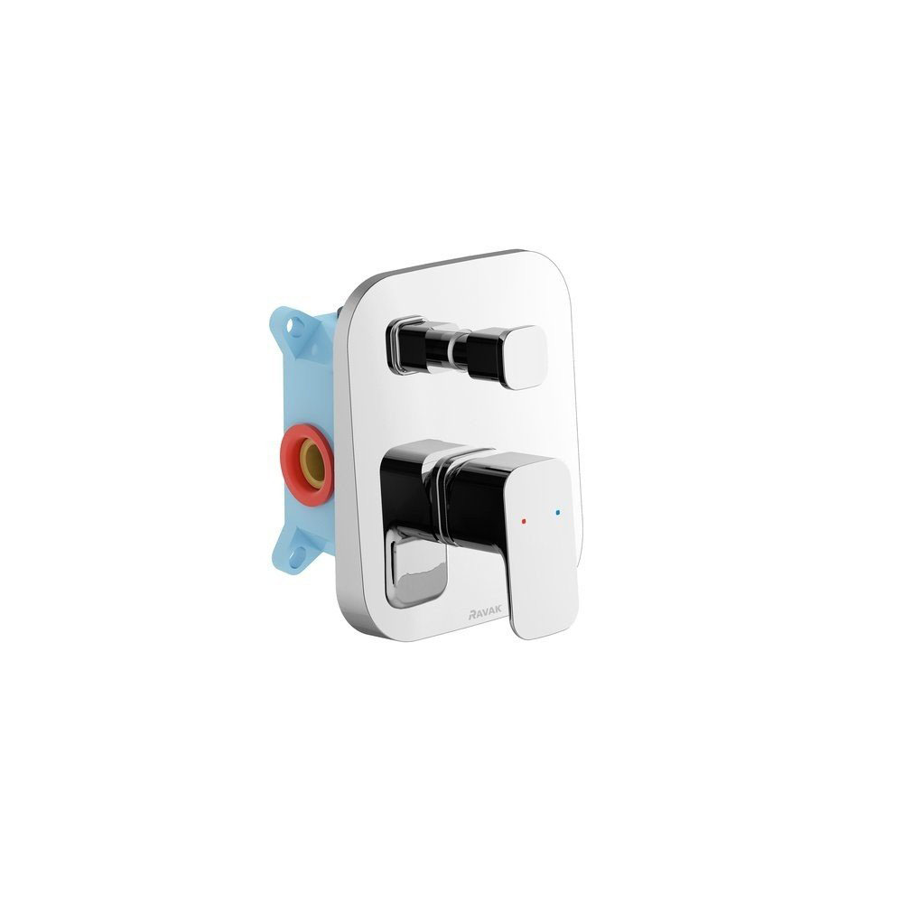 Смеситель для ванн Ravak (Равак) 10° Free TD F 065.00 X070136 скрытого монтажа с переключателем, хром