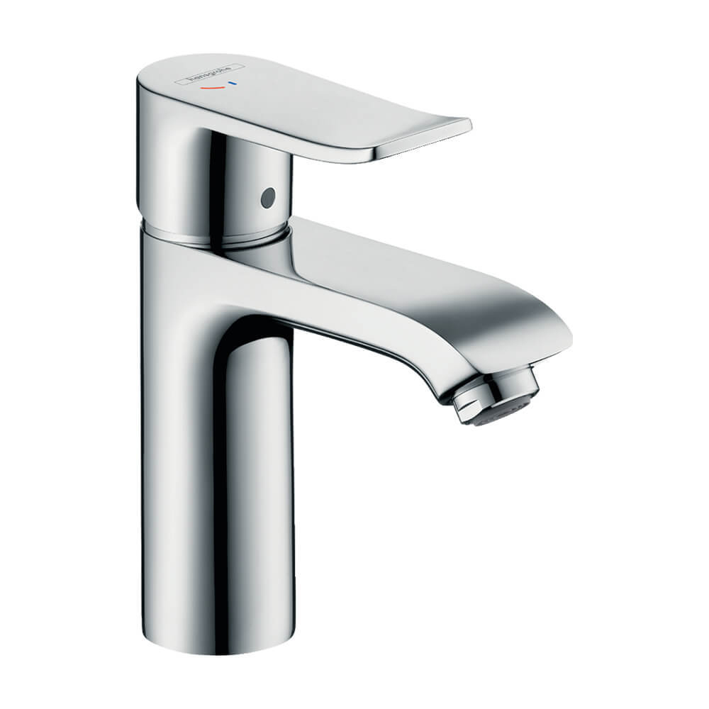 Смеситель для раковины Hansgrohe (Хансгрое) Metris 110 CoolStart со сливным гарнитуром 31121000 хром