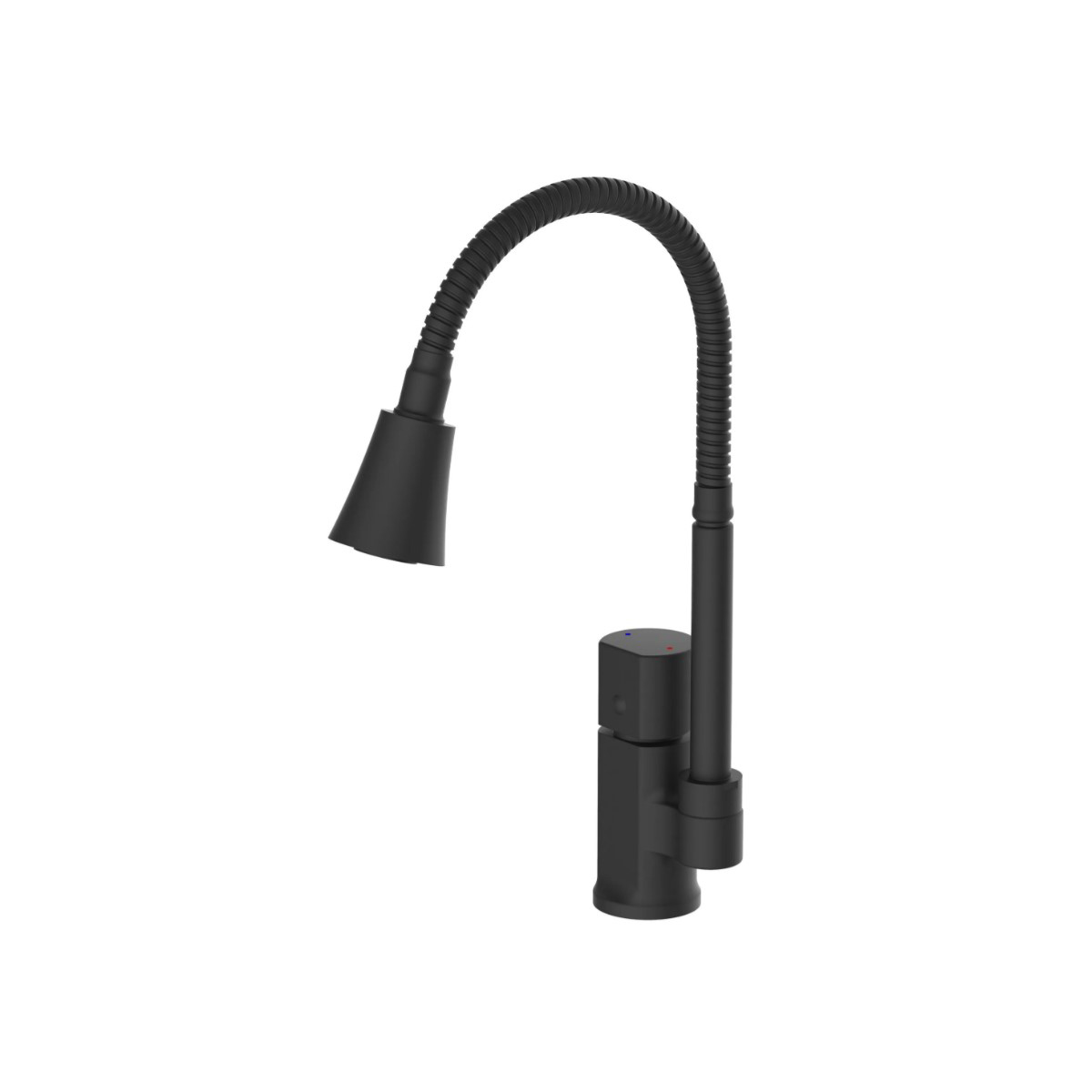 Смеситель для кухни Potato (Потато) P58360BL, черный матовый