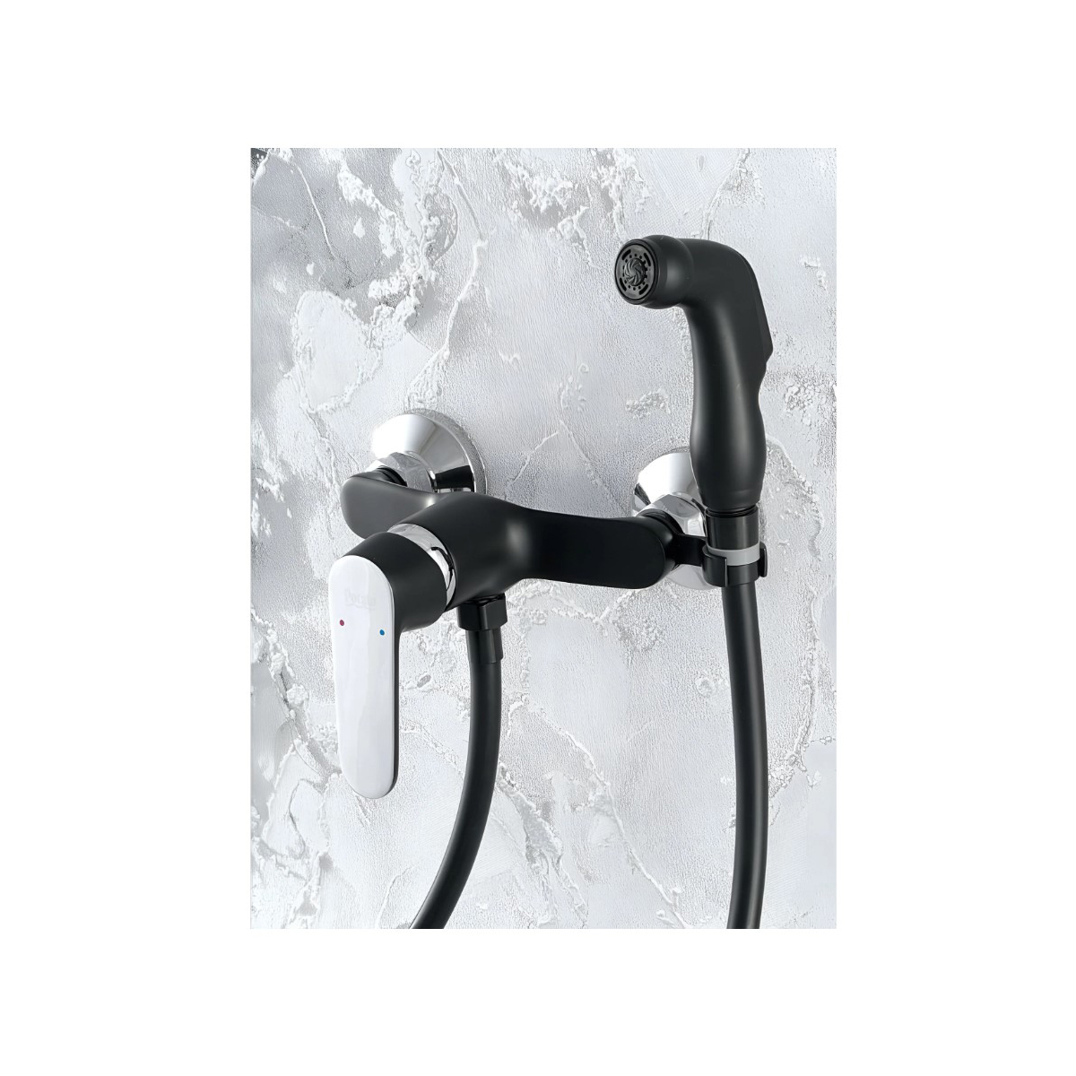 Смеситель для биде Potato (Потато) P20118-6, черный, хром